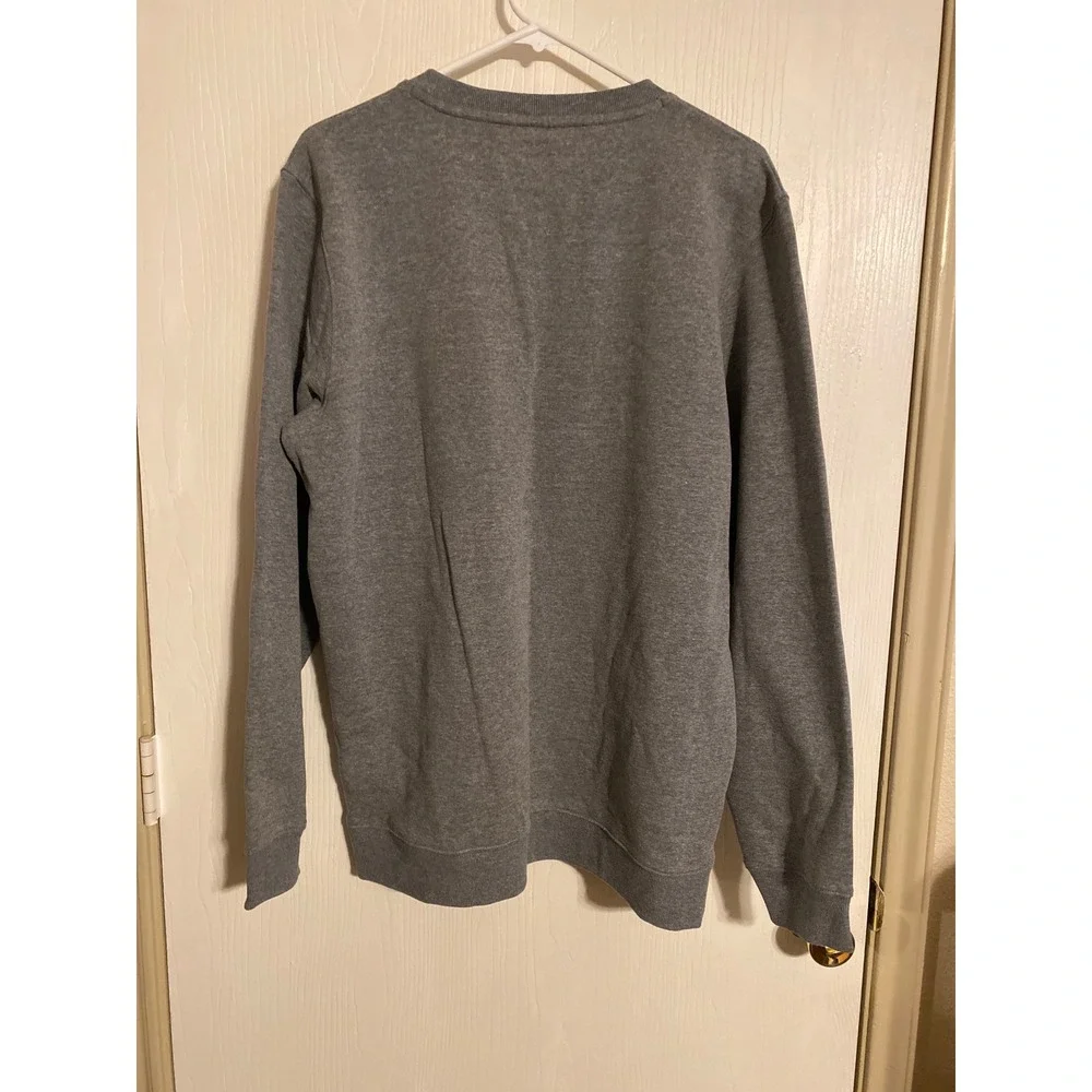 Captivating Oklahoma Sooners Sweatshirt Mens L Gray OU NCAA Crewneck Fleece 0454